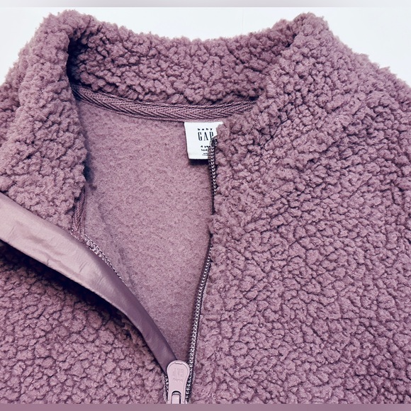 NWOT Gap Quarter Zip Sherpa Sweatshirt - Picture 3 of 7
